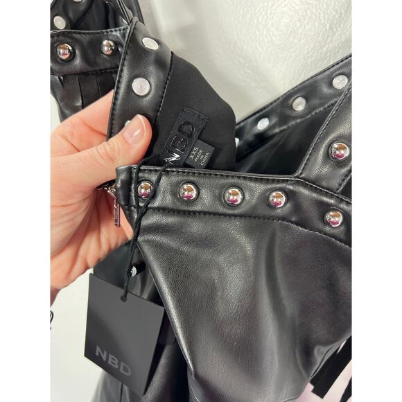 New Revolve NBD Byrd Mini Dress Black Fringe XXS - Picture 8 of 10